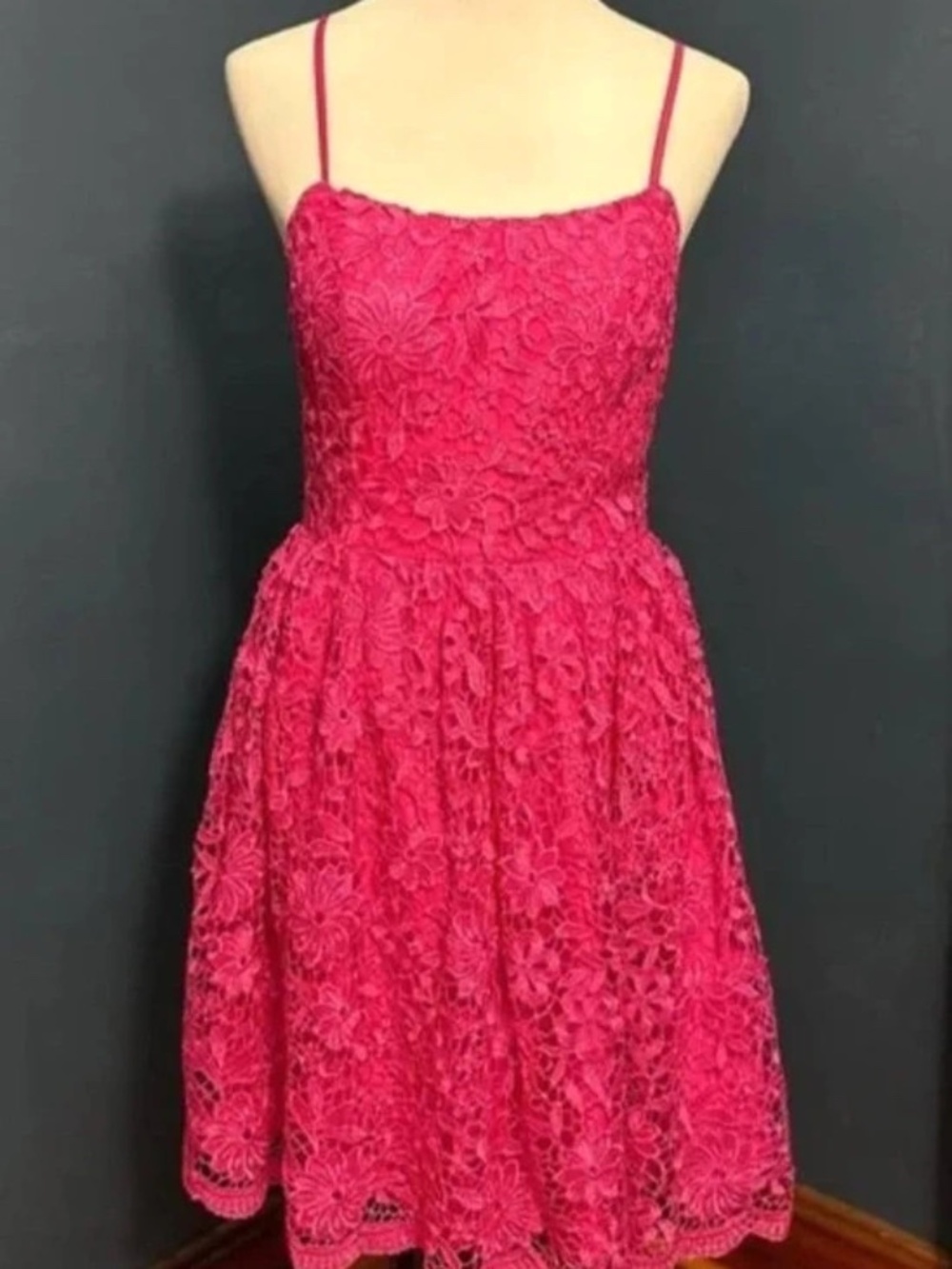Fifteen Roses Pink Lace Corset Open Back Dress